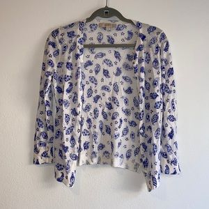 Soft Spring Summer Paisley Cardigan